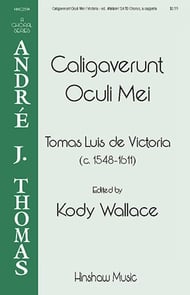 Caligaverunt Oculi Mei SATB choral sheet music cover Thumbnail